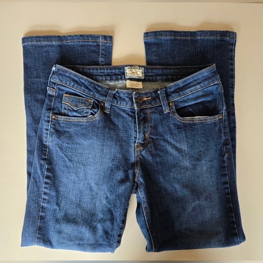 Levi's 545 Low Boot Cut Dark Wash Women's Jeans Size 8.